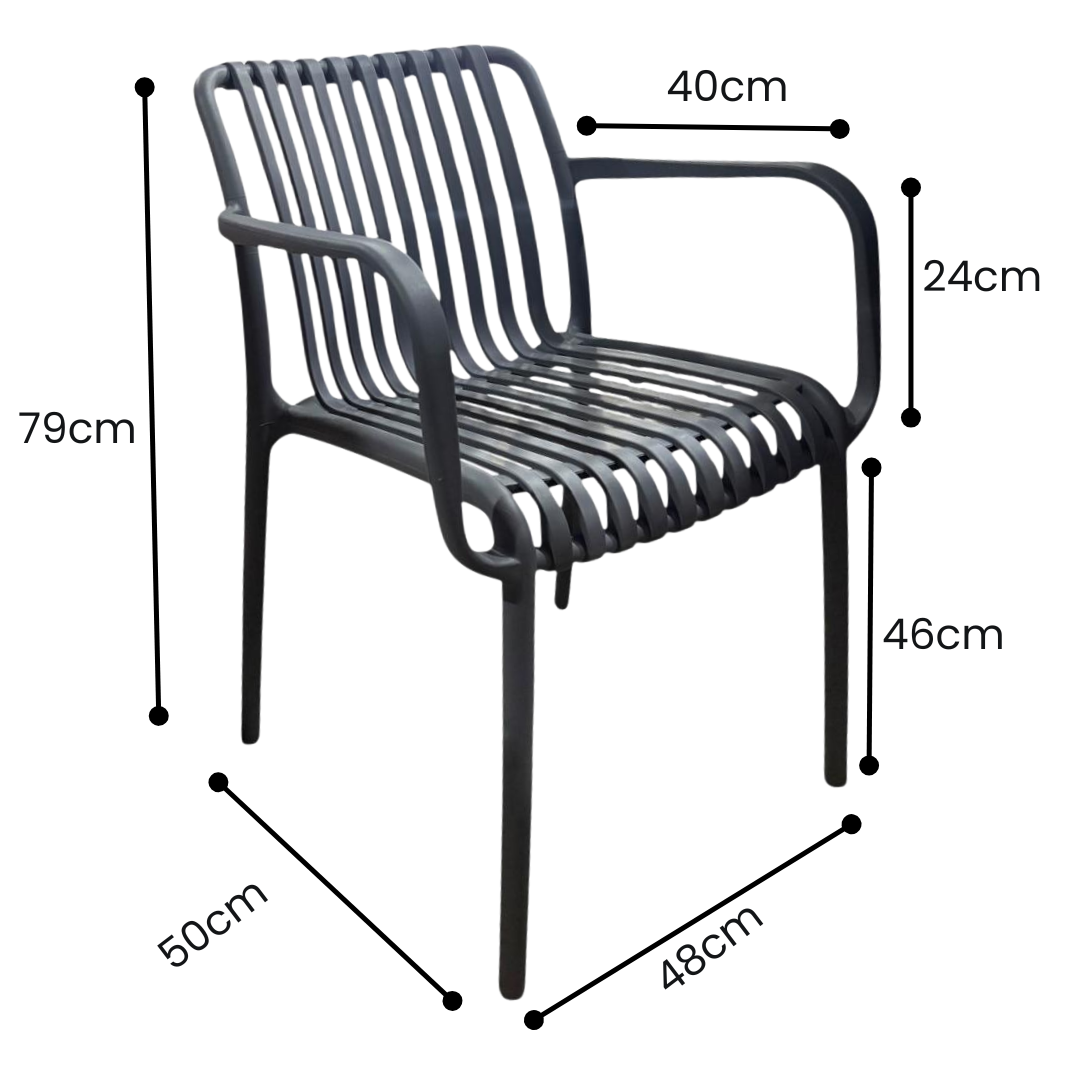 SIlla Bistro con brazos
