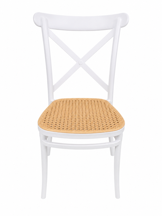 SILLA CROSSBACK CON ASIENTO EN MIMBRE