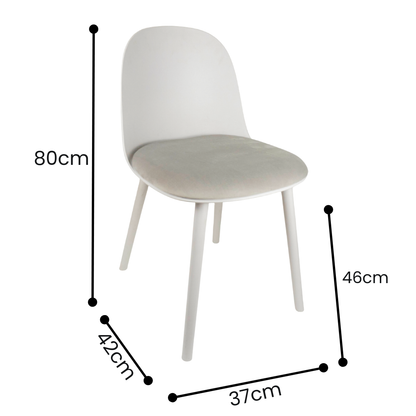 Silla Bondi con Cojín en Terciopelo