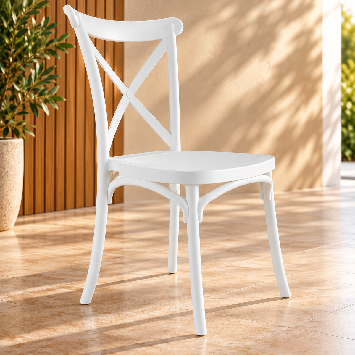 Silla Plástica Cross Back