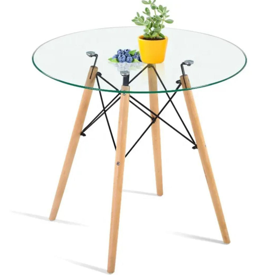 Mesa Eames de cristal