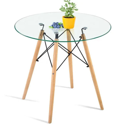 Mesa Eames de cristal