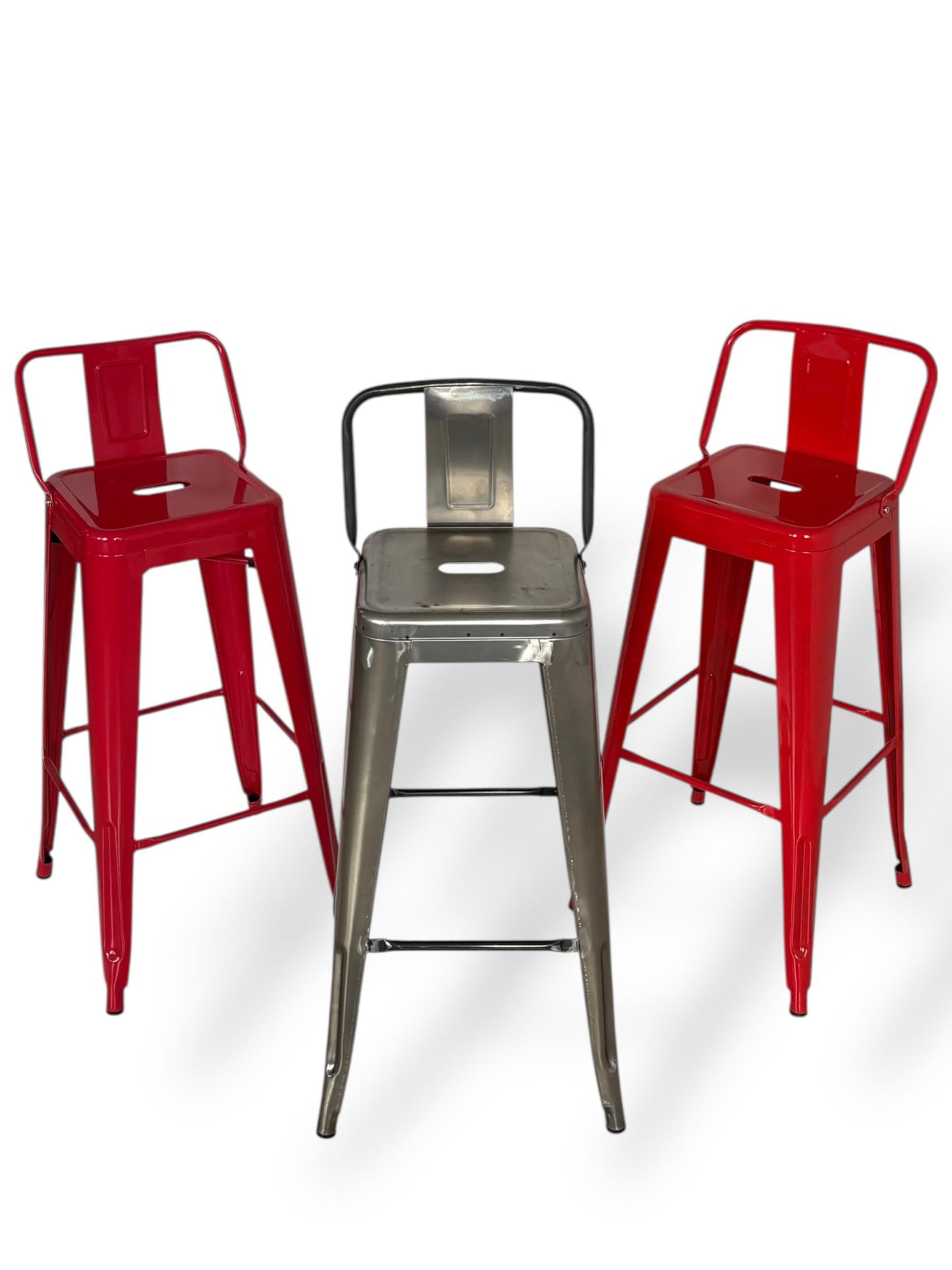 Taburete Metálico Tolix con Espaldar