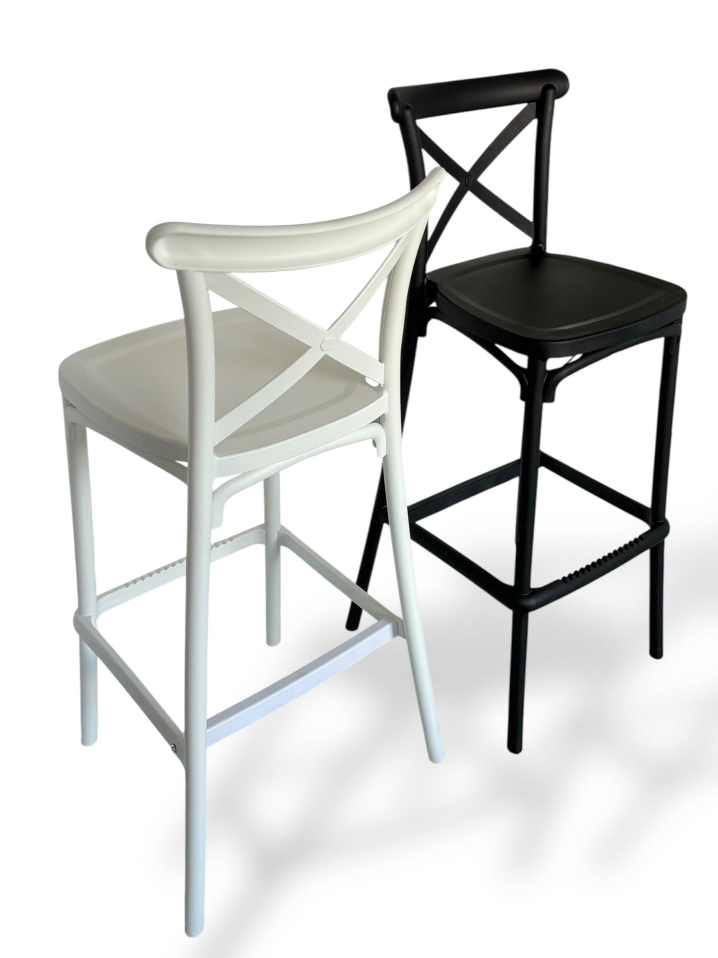 Silla Taburete Plastica Cross Back