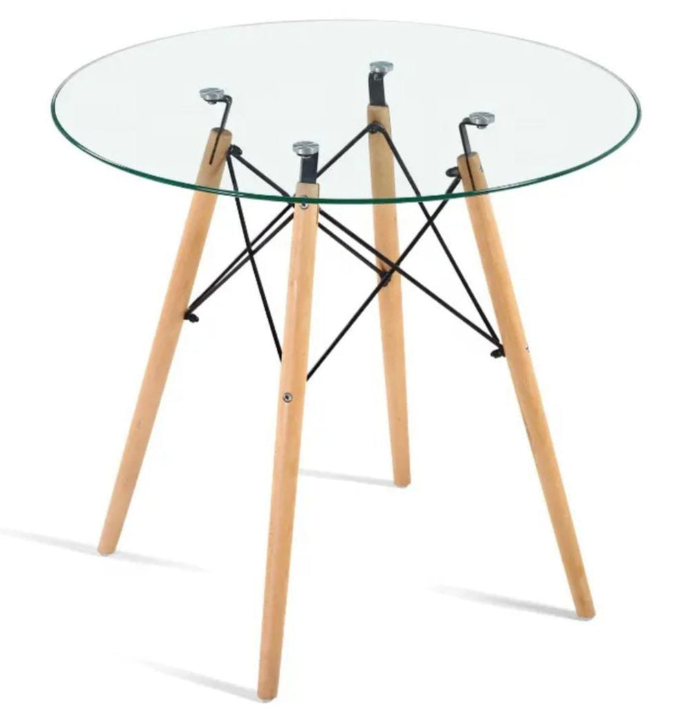 Mesa Eames de cristal